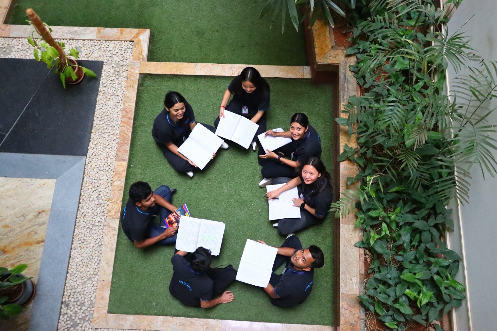 Students with Books